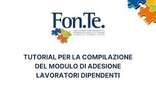 Tutorial per la compilazione del modulo di adesione