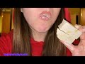 asmr wet💦sawn chalk wet chalk asmr chalk eating asmr asmr mukbang asmrtriggers wet clay chalk🤍