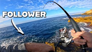 When SHORE JIGGING Every INCH Counts! LIVE STRIKE