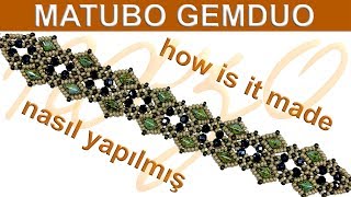 How to make bracelet using Matubo gemduo beads