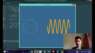 Sine Function using Circles in Pygame | Crap Code