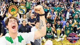THE KING IS BACK!☘️🏆PAO WINS THEIR SEVENTH EUROLEAGUE TITLE! FINAL FOUR STADIONVLOG