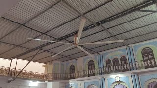24 फुट का अकेला पंखा करेगा 30 पंखों का मुकाबला , मील का मदरसा में लगा ₹3.50 लाख कीमत का पंखा