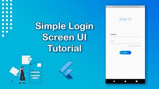 Build a simple login screen UI in Flutter | Flutter Tutorials | Flutter login screen UI