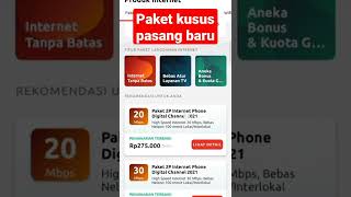 Khusus Pasang baru paket digital channel #indihome #upgrade