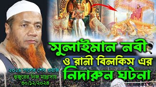 হযরত সুলাইমান নবী ও রানী বিলকিস আশ্চর্য কাহিনী=শাইখুল হাদিস মাওলানা মেরাজুল হক মাজহারী ওয়াজ ২০২৪