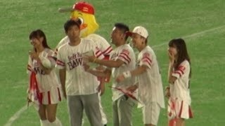 170731 鷹の祭典2017in東京ドームに原口あきまさ登場！ファーストピッチも