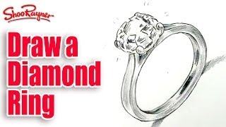 How to draw a diamond ring - Spoken Tutorial