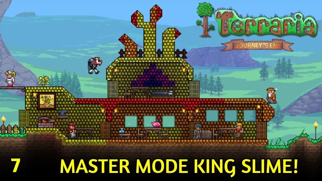 MASTER MODE KING SLIME! | Terraria 1.4 Journey Mode Episode 7 - YouTube