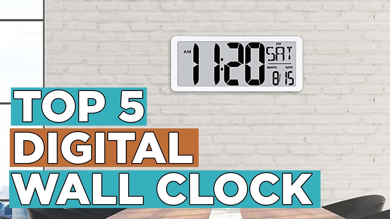 Top 5 Best Digital Wall Clock 2022 Youtube