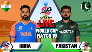 Live IND Vs PAK T20 World Cup Match 19 | Cricket Match Today | PAK vs IND live