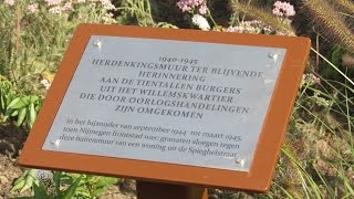 Onthulling herdenkingsmonument Willemskwartier Nijmegen