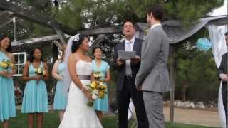 Full Wedding Ceremony Documentary style with a Intro TEMECULA, CA Secluded Garden Estate