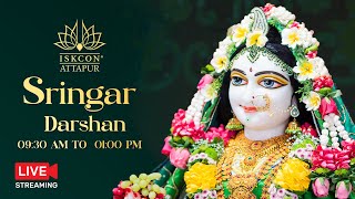 Live Darshan (9:10 am - 1:00 pm) at ISKCON Attapur on 30th January 2025