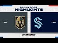 NHL Highlights | Golden Knights vs. Kraken - April 13, 2023