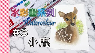 水彩畫系列 Watercolour  ✻【#3小鹿】✻ 水彩 Watercolour painting ✻【#3 Deer】水彩示範