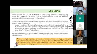 Hukum Asuransi - Pertemuan 1: Pengantar Umum Asuransi