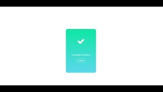 Congrats! and Oops UI design with animation by JQuery (very simple)