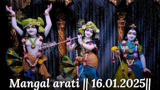 Mangal arati  || ISKCON HBR Layout Bengaluru || 16.01.2025