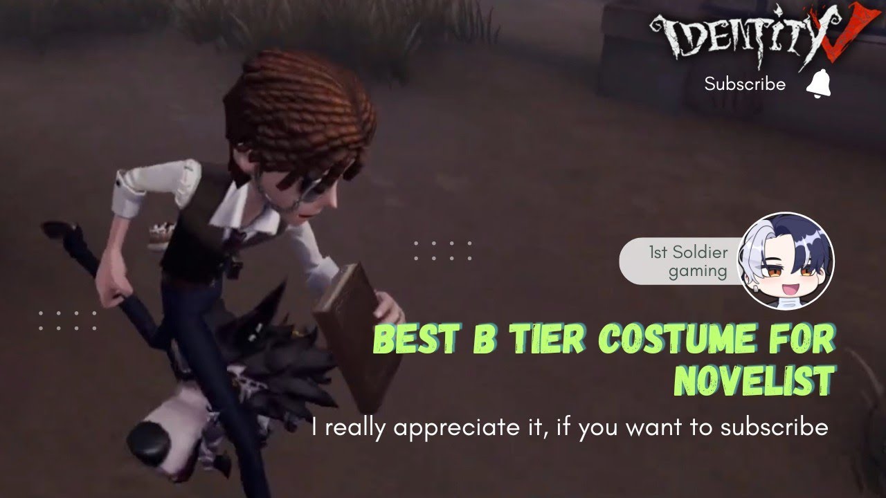 Novelist Best B Tier Costume, So Handsome | IDENTITY V - YouTube