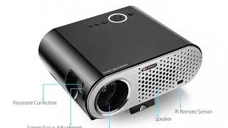 Vivibright GP90 Portable Projector LED LCD 3200 Lumens 1280*800 Support 1080P