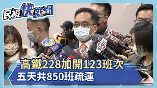 高鐵228加開123班次 五天共850班疏運－民視新聞