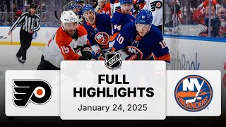 NHL Highlights | Flyers vs. Islanders | January 24, 2025