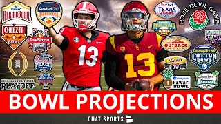 NEW College Football Bowl Projections: 2022 CFP Semifinals, New Year’s Six Bowl Games & More