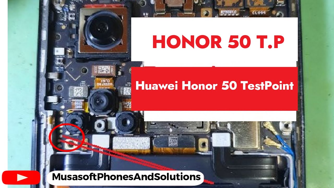 Test Point For Huawei Honor 50 Pro #isp T.P To Hardreset And Remove FRP ...