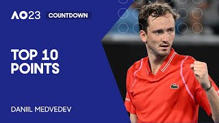 Daniil Medvedev | Top 10 Points | Australian Open 2023
