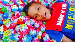 Yummy Kinder Surprise Egg Toys Opening - A Lot Of Kinder Joy Chocolate ASMR 2021