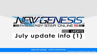 PSO2 NEW GENESIS July Updates (1) Introduction Video