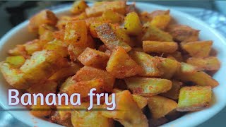 రుచికరమైన పచ్చి అరటికాయ వేపుడు | Raw banana fry recipe in telugu | Banana fry