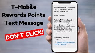 T-Mobile Rewards Points Text Message Scam – How People Are Getting Tricked!