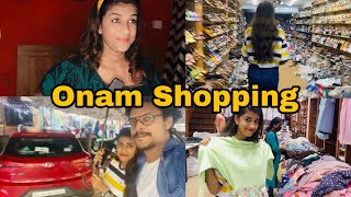 Early onam shopping with my husband 😍 | Onam kozhikode shopping | Onam makeup look 💖