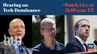 Tech CEOs testify at House hearing on Facebook, Google, Apple and Amazon | 7/27 (FULL LIVE STREAM)