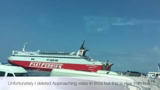 Traveling From  Rafina Port (Athens) to Island Tinos ( Via Island Andros) With Fast Ferries andros