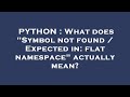 PYTHON : What does 