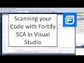 Scanning your Code with Fortify Static Code Analyzer in Visual Studio (2019)