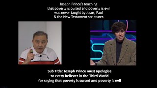 Joseph Prince to apologise to every Third World believer