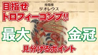 【MHW】最大金冠サイズのリオレウス見分け方ポイント【モンハンワールド】