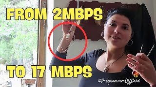 Mobile signal booster homemade DIY works without electricity