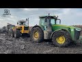 sÁrdagasztÁs 💪 john deere 8245r rába 6930p stuck in mud rübentransport