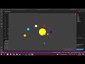 simple solar system made in python ursina engine
