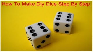 How To Make Dice Out Of Paper Very Easy