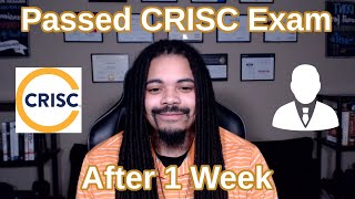 Passed CRISC exam | Resources and Tips