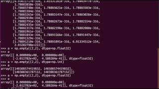 Python - Numpy empty, fill, zeros, ones, arange, genfromtxt