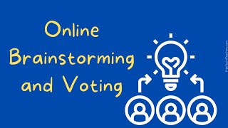 A Neat Online Brainstorming and Voting Tool - No Registration Required