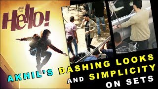 Akhil Dashing looks &  Simplicity at Hello Shooting Spot | Akhil Hello Making Video