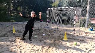 Beach Handball training from Cannabis Energy Drink BHC